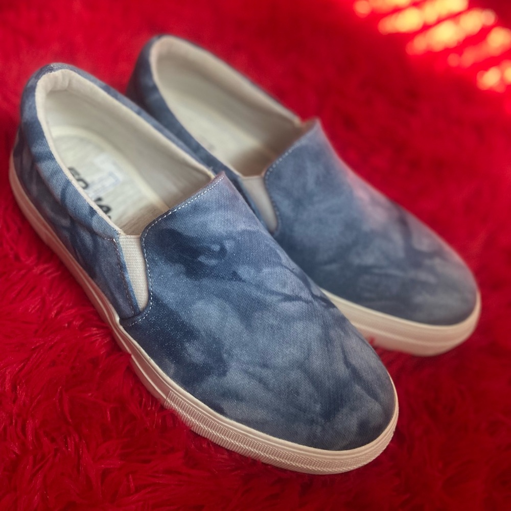 Soda denim slip on sneakers